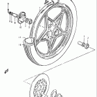 GS450T,-TX 1981-1982 Front wheel (gs450tx