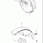GS750E 1982 Headlamp housing - front fender