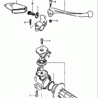 PE175 1980-1981 Right handle grip (model t)