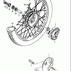 RM80 1980-1981 Переднее колесо