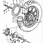 RM100 1979-1981 Rear wheel (rm100n