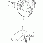 GS850GL 1980-1981 Headlamp housing - front fender (model t)