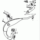 RM100 1979-1981 Глушитель