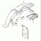 TS250 1980-1981 Rear fender (ts250t)