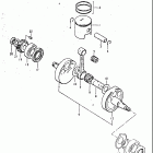 TS250 1980-1981 Коленвал