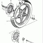 GS1100E 1980-1981 Переднее колесо