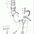 GS850GL 1980-1981 Rear master cylinder (model x)
