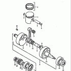 DS100 1978-1981 Piston - crankshaft