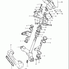 GS1000G 1980-1981 Траверса нижняя