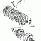 RM100 1979-1981 Сцепление