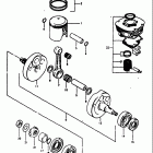 RM100 1979-1981 Коленвал