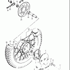 TS125 1980-1981 Заднее колесо
