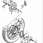 DS125 1979-1981 Заднее колесо