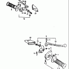 RM60 1979-1981 Handle grip - handle switch