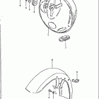 GS850GL 1980-1981 Headlamp housing - front fender (model x)