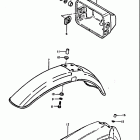 DS125 1979-1981 Headlamp housing - front fender