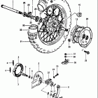 PE400 1980-1981 Заднее колесо