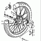 RM100 1979-1981 Переднее колесо