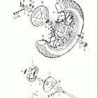 JR50 1978-1981 Заднее колесо