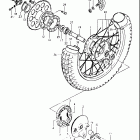 TS250 1980-1981 Заднее колесо