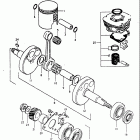 RM80 1980-1981 Коленвал