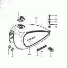 GS550T 1981 Топливный бак