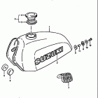 DS125 1979-1981 Fuel tank (ds125n)