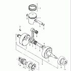 TS125 1980-1981 Коленвал