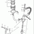 GS850GL 1980-1981 Rear master cylinder (model t)