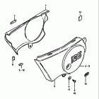 DS125 1979-1981 Frame cover (ds125x)