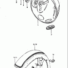 GS550T 1981 Headlamp housing - front fender