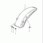 RM80 1980-1981 Заднее крыло