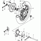 RM80 1980-1981 Заднее колесо
