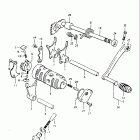 TS125 1980-1981 Механизм  переключения передач