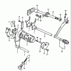 TS100 1980-1981 Механизм  переключения передач