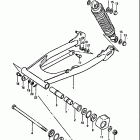 DS125 1979-1981 Rear swinging arm (ds125n)