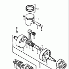 DS125 1979-1981 Piston - crankshaft