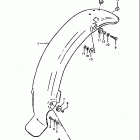 DS100 1978-1981 Rear fender (ds100c