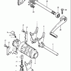 PE250 1980-1981 Механизм  переключения передач