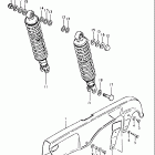 GS750E 1980-1981 Chain case - rear shock absorber