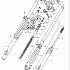 PE250 1980-1981 Передняя вилка