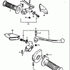 RM100 1979-1981 Handle grip - lever (rm100n)