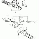 RM100 1979-1981 Handle grip - lever (rm100t)