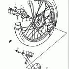 DS125 1979-1981 Переднее колесо