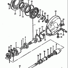 GS1000G 1980-1981 Propeller shaft-final drive gear