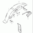 TS125 1980-1981 Заднее крыло