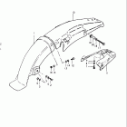 TS250 1980-1981 Rear fender (ts250x)