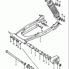 DS125 1979-1981 Rear swinging arm (ds125t