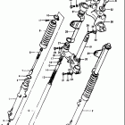 DS185 1978-1980 Front fork (ds185t)