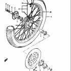 GS550,E 1980 Front wheel (for spoke wheels)